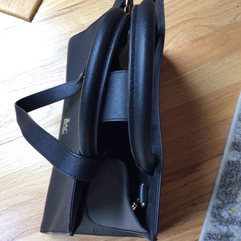 ZAC Zac Posen Black and Olive Two-toned Bag - Picture 16 of 16